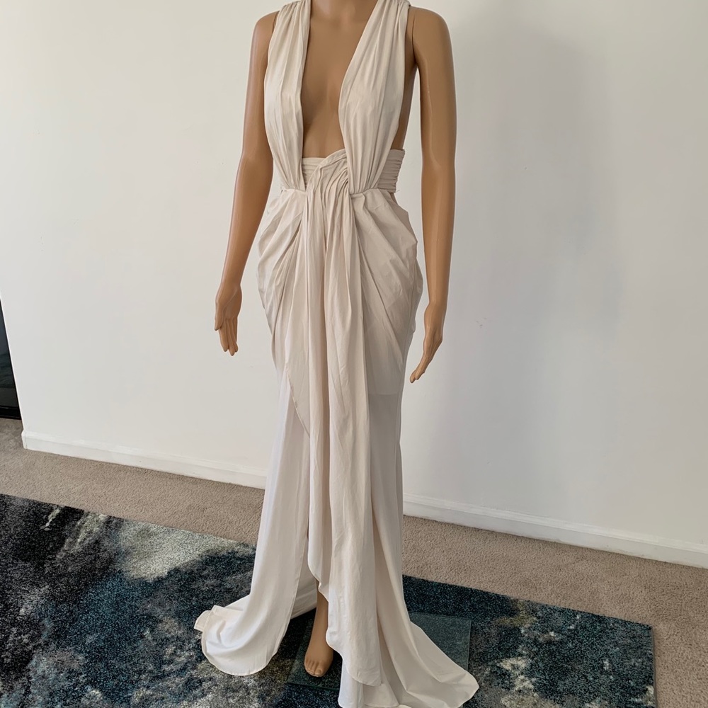 Long Cream Dress